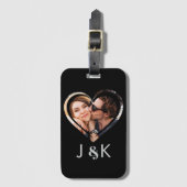 ガールフレンドデートすることカップル写真コラージュ ラゲッジタグ (正面縦)