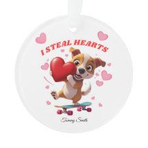 ガールフレンドモダンギフトのバレンタインオーナメント