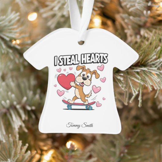 ガールフレンドモダンギフトのバレンタインオーナメント オーナメント (ツリー)