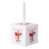 ガールフレンドモダンギフトのバレンタインオーナメント キューブオーナメント (裏面アングル)