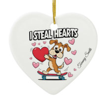 ガールフレンドモダンギフトのバレンタインオーナメント