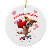 ガールフレンドモダンギフトのバレンタインオーナメント