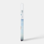 ガールフレンド写真スカイブルータイポグラフィ iPhone 15ケース (左側面)