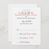 ガールフレンド夜RSVPカード2 出欠カード (正面/裏面)