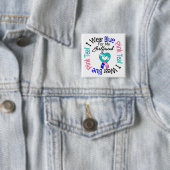 ガールフレンド用甲状腺がんI衣服ハートリボン 缶バッジ (インサイチュ)
