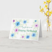 ガールフレンド用誕生日カード カード (黄色い花)