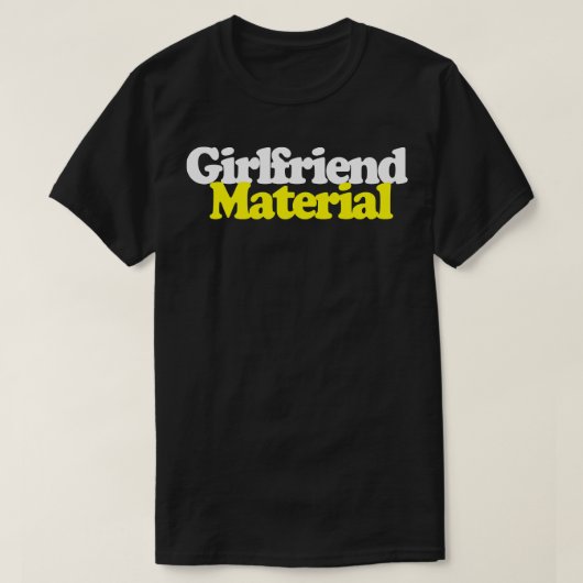 ガールフレンド素材FunnyRetroデザイン Tシャツ (デザイン正面)