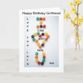 ガールフレンド誕生日カードラブイットジェリートット カード (黄色い花)