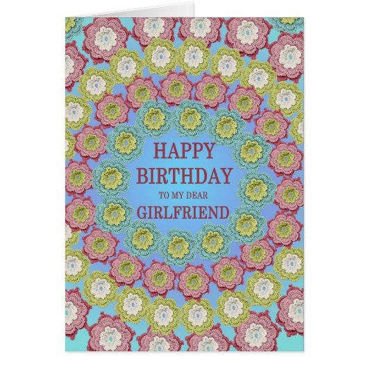 ガールフレンド誕生日クロシェ花 (正面)