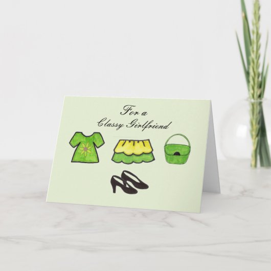 ガールフレンド誕生日 カード (正面)