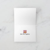 ガールフレンド、コーヒーを飲む時間 カード (内部)