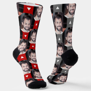 ガールフレンド・スカーレット&グレーのボーイフレンドの写真 ソックス