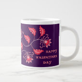 ガールフレンド、妻、夫のためのバレンタインの贈り物 ジャンボコーヒーマグカップ (右)