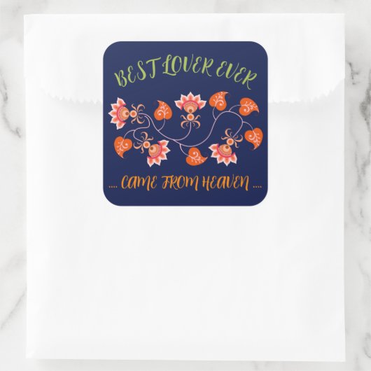 ガールフレンド、妻、夫のためのバレンタインの贈り物 スクエアシール (バッグ)