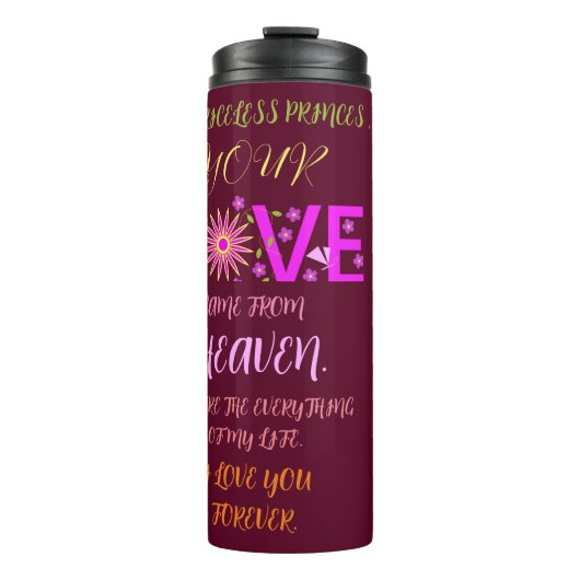 ガールフレンド、妻、夫のためのバレンタインの贈り物 タンブラー (正面)