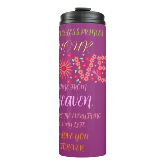 ガールフレンド、妻、夫のためのバレンタインの贈り物 タンブラー (正面)