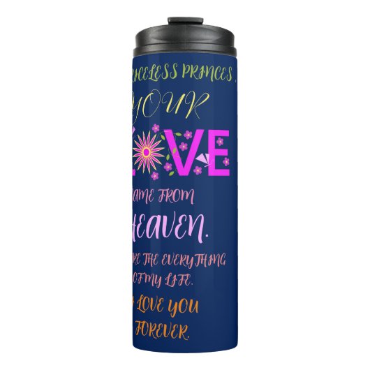 ガールフレンド、妻、夫のためのバレンタインの贈り物 タンブラー (正面)