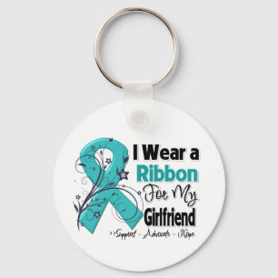 ガールフレンド – Ovarian Cancer Ribbon キーホルダー