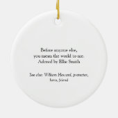 ガールフレンドBae定義の夫の妻 セラミックオーナメント (裏面)