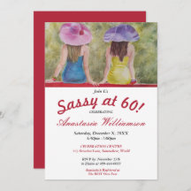ガールフレンドBESTIS SASSY AT 60パーティの招待状