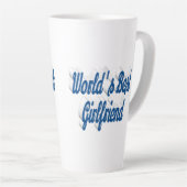 ガールフレンドsea blueスクリプト カフェラテマグ (右アングル)