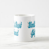 ガールフレンドsea blue half script コーヒーマグカップ (中央)
