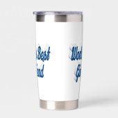 ガールフレンドsea blue half script 保温保冷タンブラー (右面)