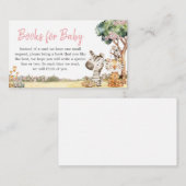 ガールフローラジャングルサファリ動物の本ベビー エンクロージャーカード (正面/裏面)