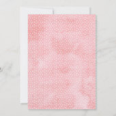 ガールフローラリースディアベビーシャワー招待状 招待状 (裏面)