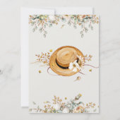 ガールフ素朴ァームカントリーベビーシャワー招待状 招待状 (裏面)