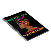 ガールブラック誇りを持ったアフリカンアメリカン伝統 ノートブック (右側)