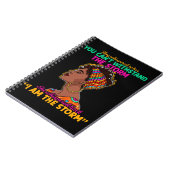 ガールブラック誇りを持ったアフリカンアメリカン伝統 ノートブック (左側)