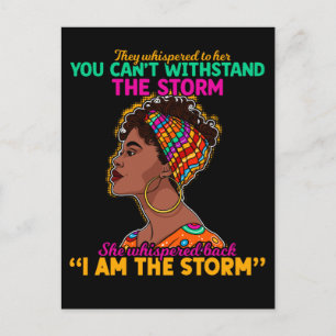 ガールブラック誇りを持ったアフリカンアメリカン伝統 ポストカード