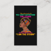 ガールブラ誇りを持ったックアフリカ系アメリカン伝統 名刺 (正面)