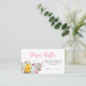 ガールブルーイングビールとボトルおむつラッフル エンクロージャーカード (スタンド正面)