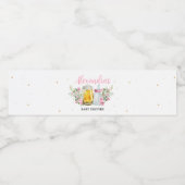 ガールブルーイングビールとボトル ペットボトルラベル (シングルラベル)