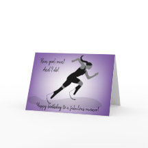 ガールブレードランナー誕生日カード