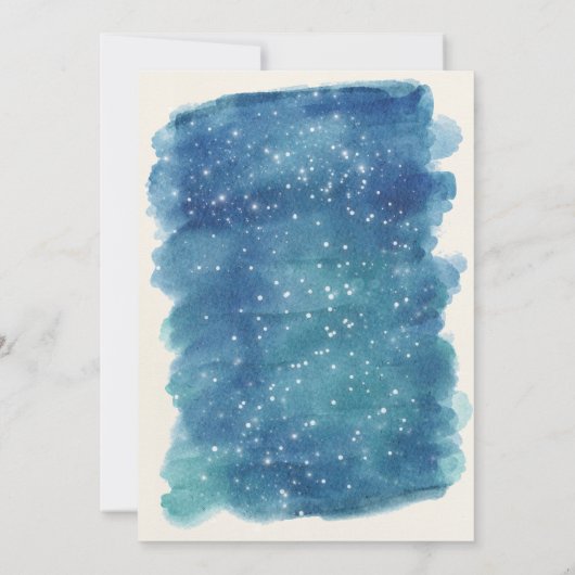 ガールプラデツアウタースペースベビーシャワー招待状 招待状 (裏面)