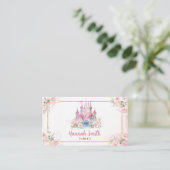 ガールプリンセス王室のキャッスルフィフス誕生日 プレイスカード (スタンド正面)