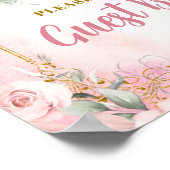 ガールプリンセス王室のキャッスル5th誕生日ゲストブック ポスター (角)