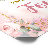 ガールプリンセス王室のキャッスル5th誕生日フードサイン ポスター (角)