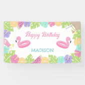 ガールプールパーティーバナー 横断幕 (横)