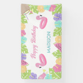 ガールプールパーティーバナー 横断幕 (縦)