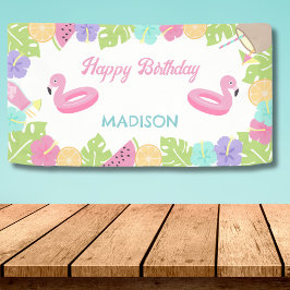 ガールプールパーティーバナー 横断幕