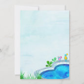 ガールプールパーティー誕生日バクールイザプールサマー 招待状 (裏面)