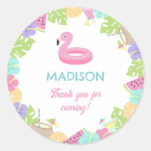 ガールプールパーティー ラウンドシール (正面)