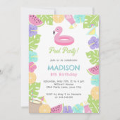 ガールプールパーティー 招待状 (正面)