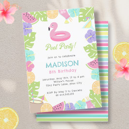 ガールプールパーティー 招待状