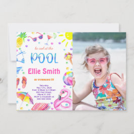 ガールプールフォト招待状 招待状