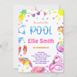 ガールプール招待状 招待状